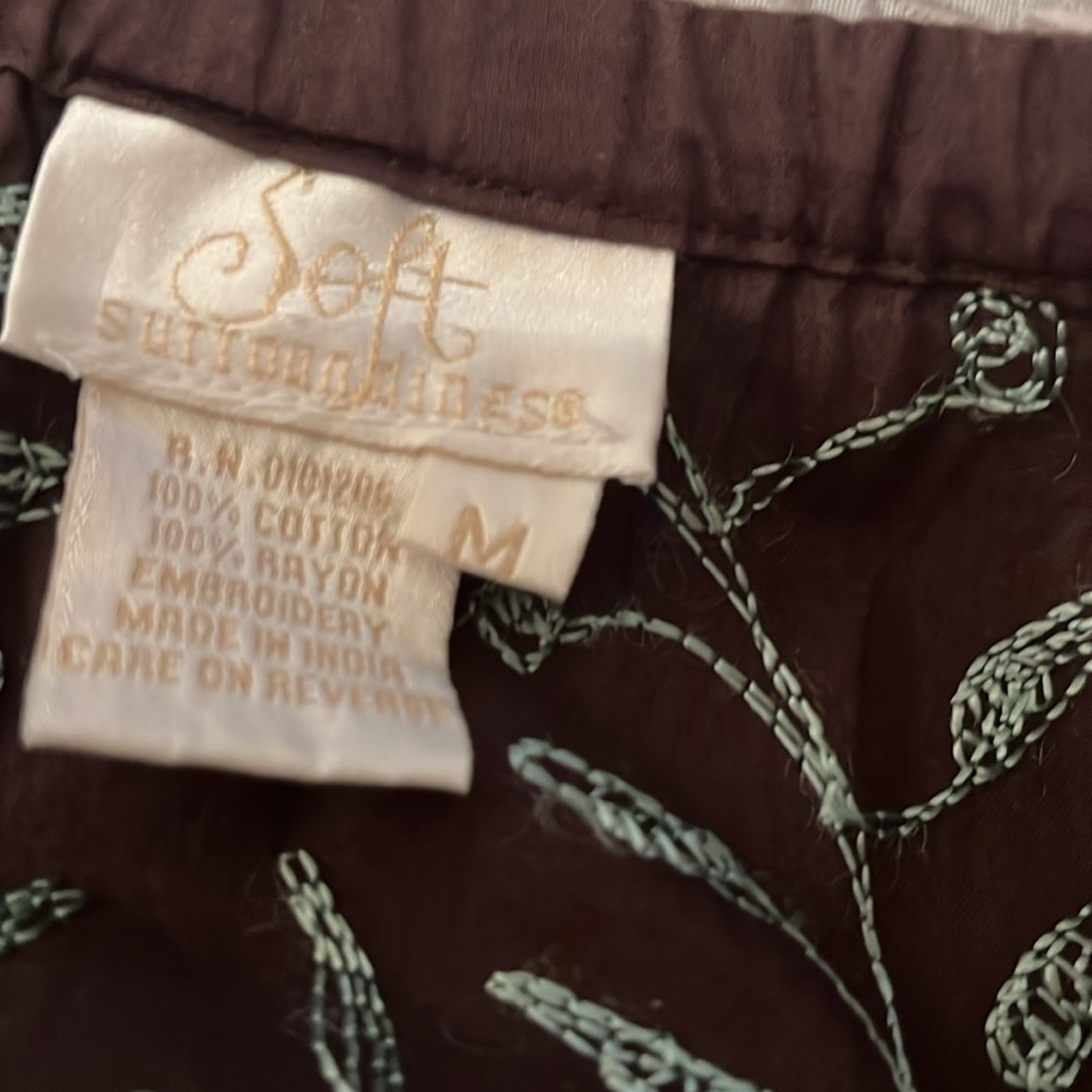 Soft Surroundings long embroidery skirt - Picture 2 of 2